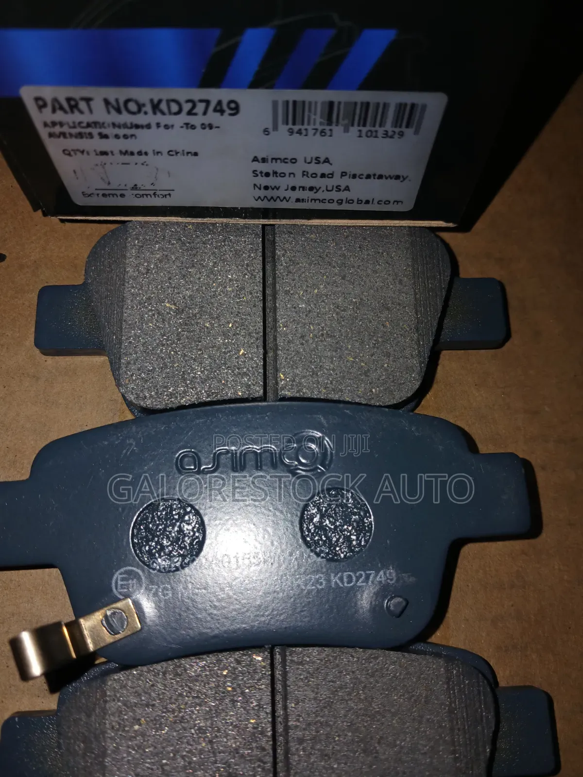 KD2749 – Rear Brake Pads | Toyota Avensis / Estima ACR50.