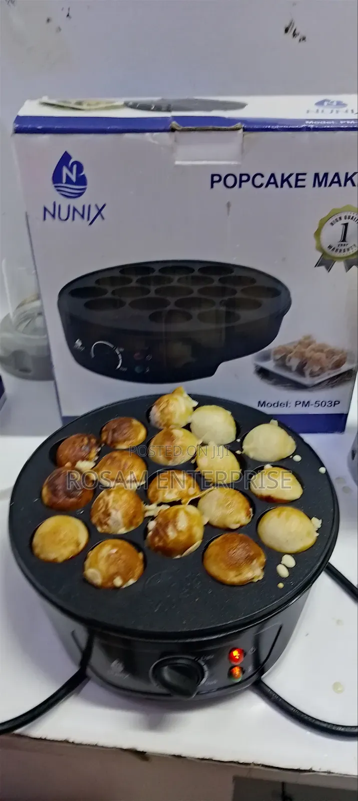 NUNIX Popcake Maker, Model PM-503P.