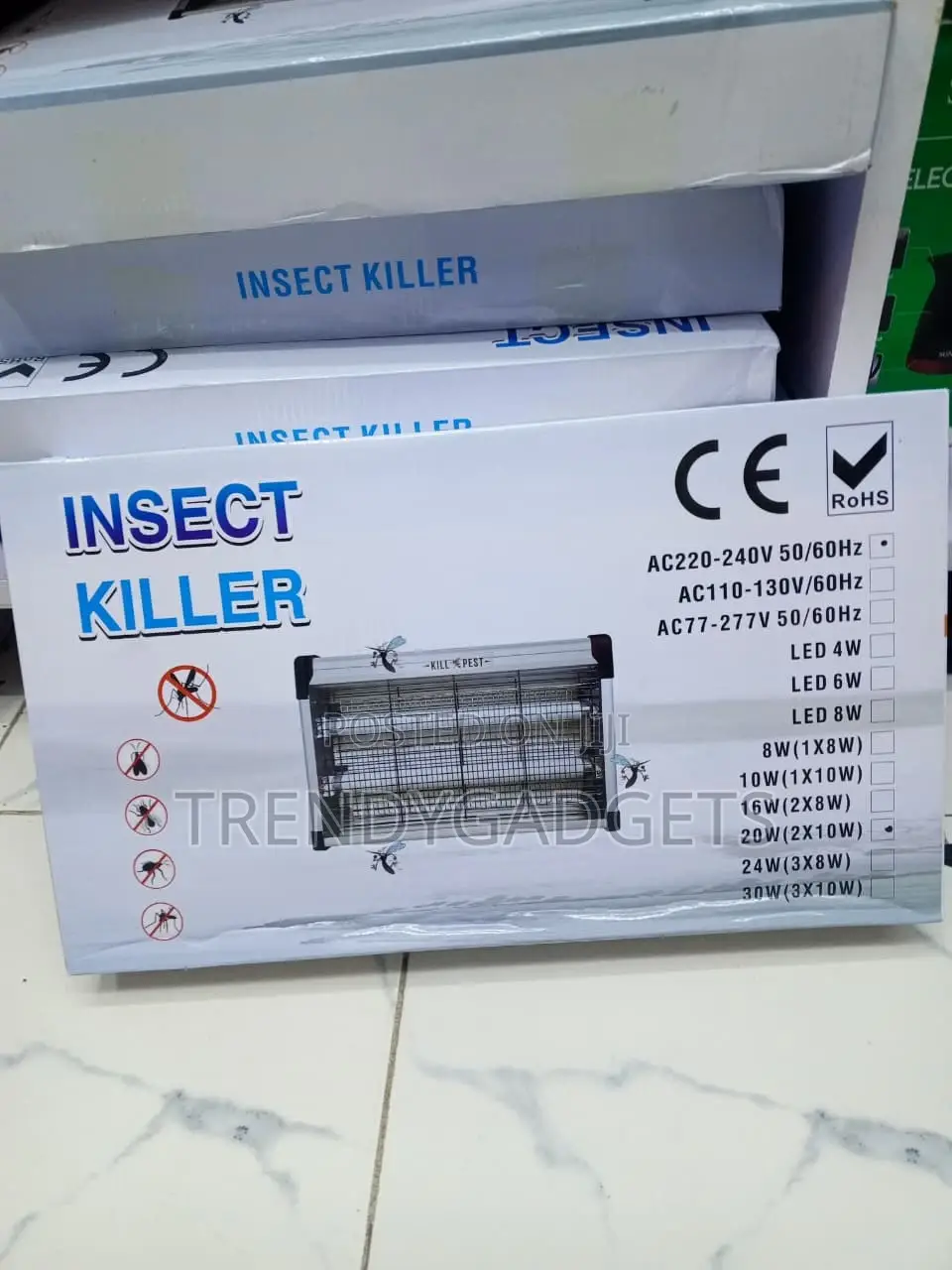 20W Electric Mosquito Killer Lamp - UV Insect Bug Zapper
