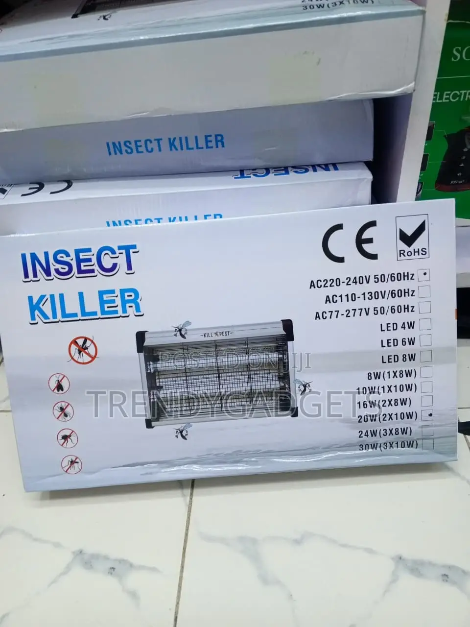 20W Electric Insect Killer - UV Mosquito & Fly Zapper