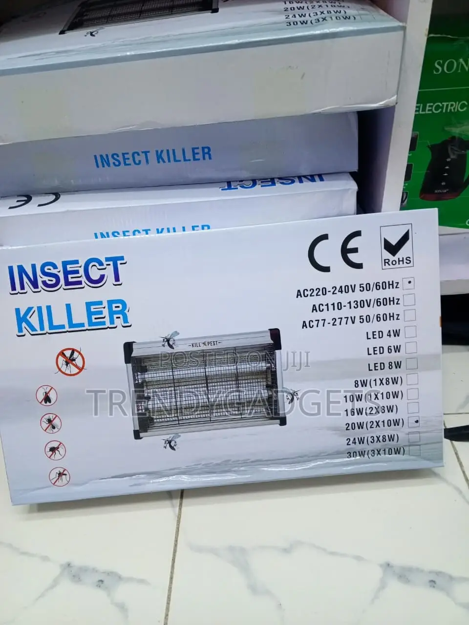 20W Electric Insect Killer - UV Mosquito & Fly Zapper