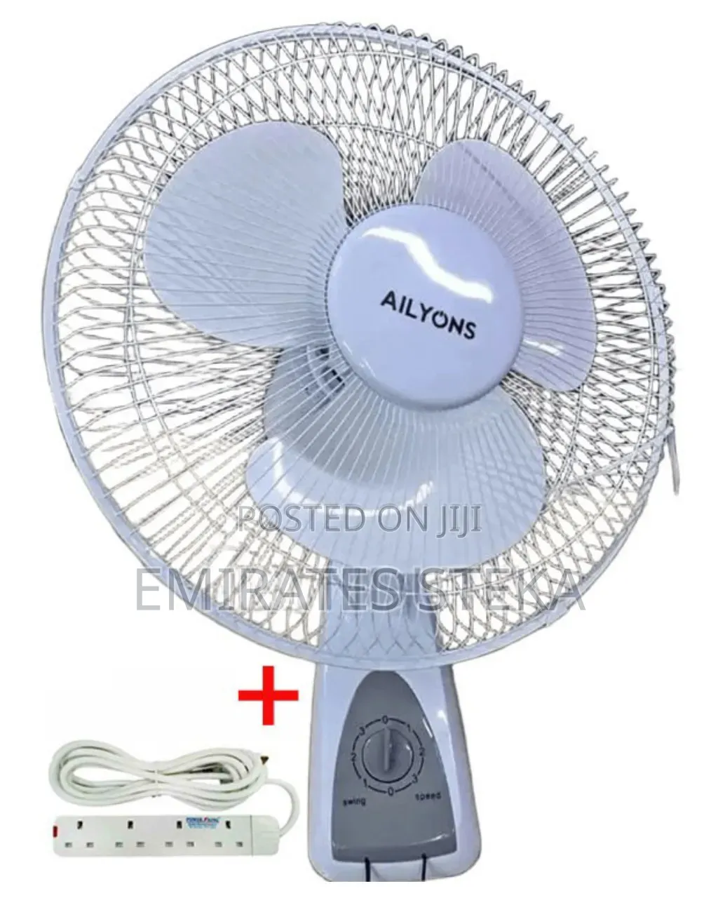 AILYONS 16 Inch Wall Mounted Oscillating Electric Cooling Fan