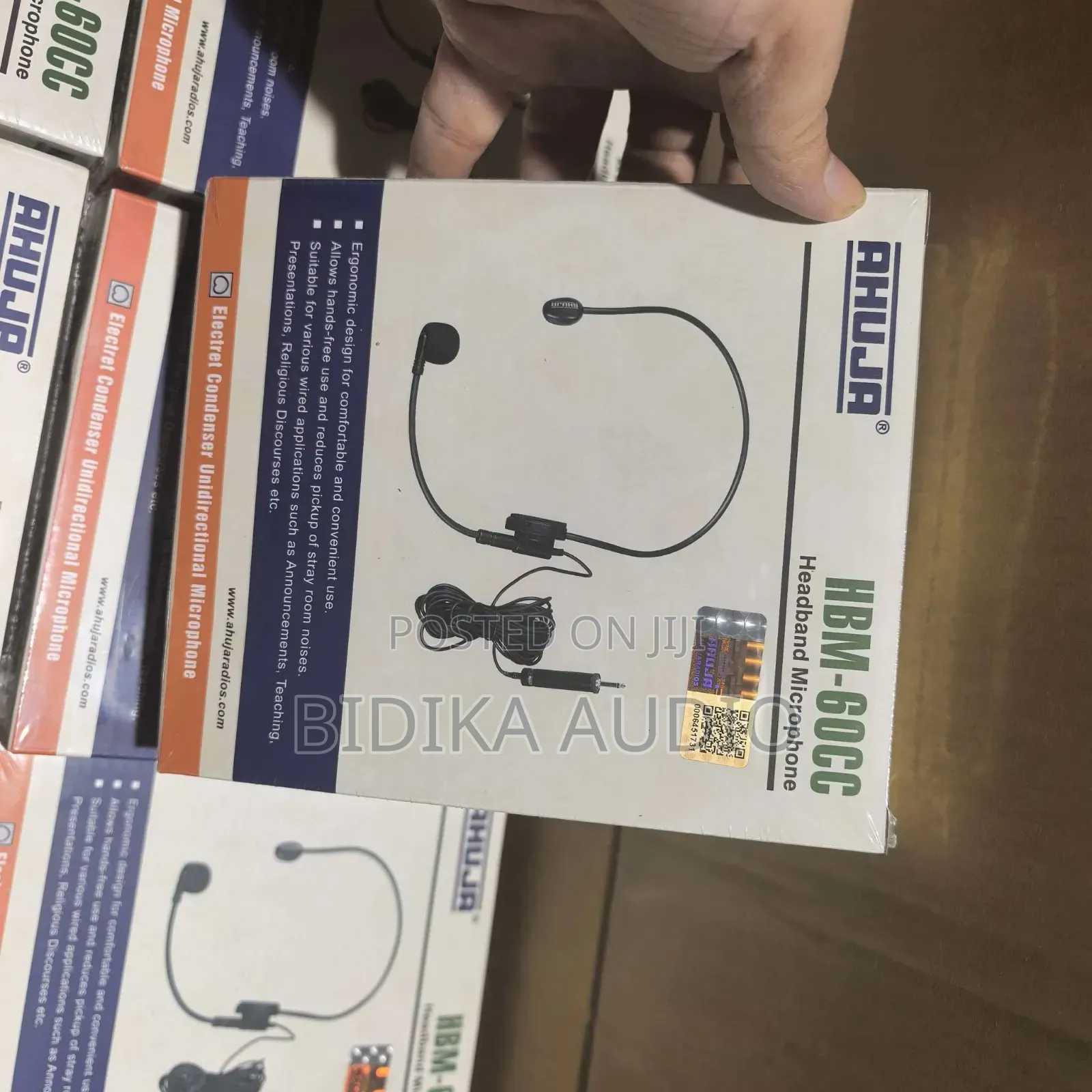 Ahuja HBM-60CC Unidirectional Electret Condenser Headband Microphone