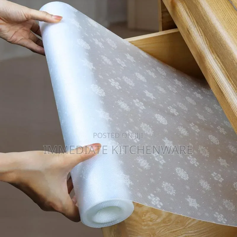 Snow Flakes Pattern Kitchen Drawer Liners Oil Proof Moisture Cupboard