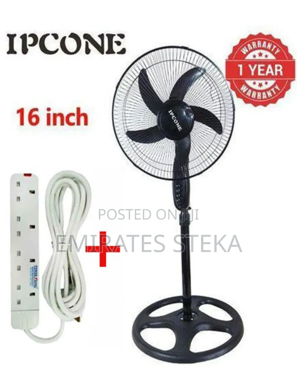 Ipcone 16 Standing Fan With Extension