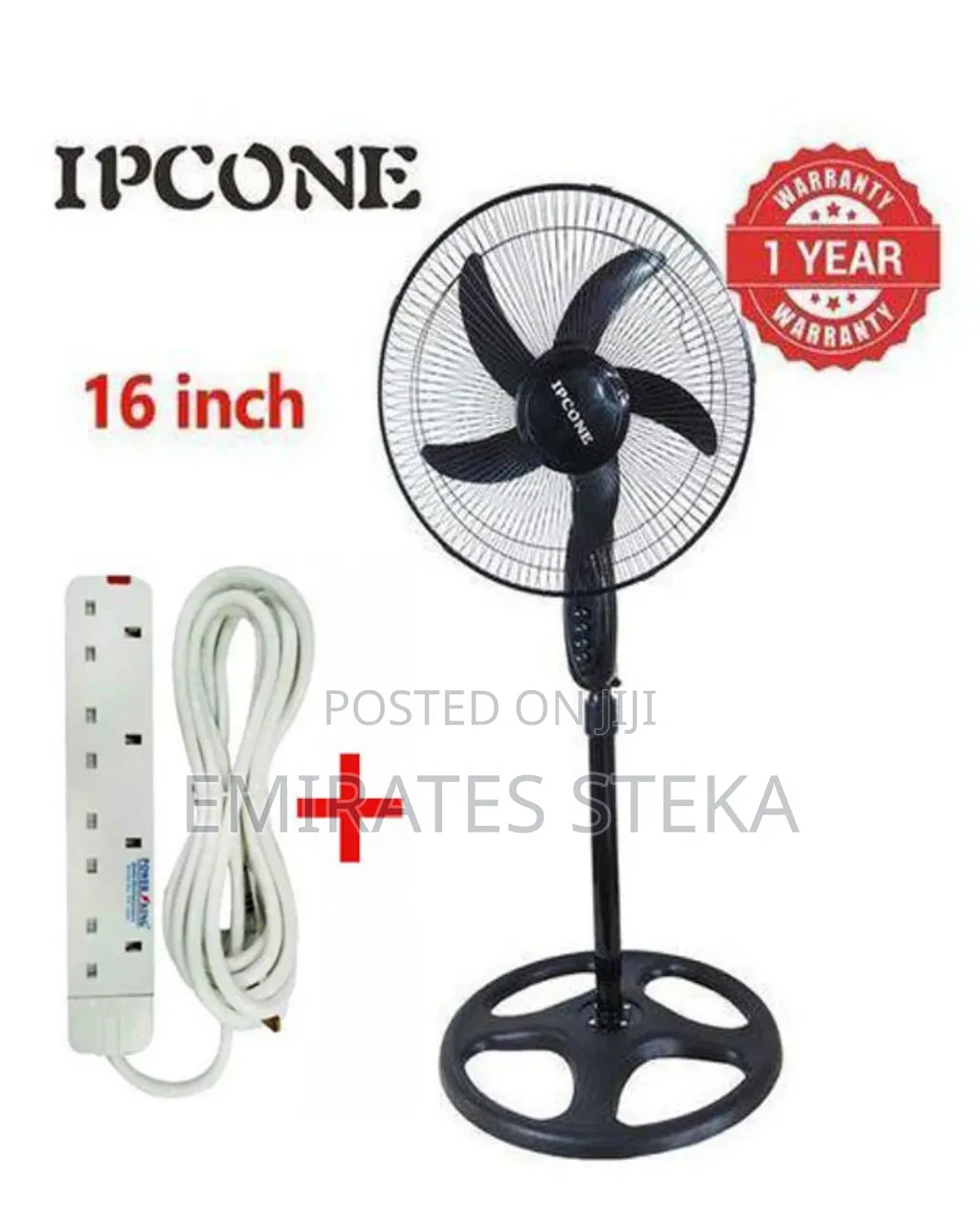 Ipcone 16 Standing Fan With Extension
