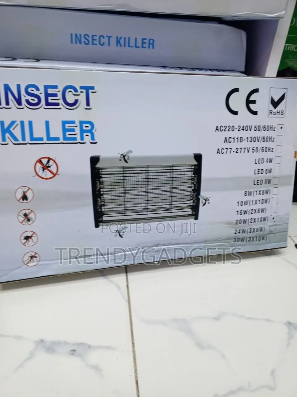 20W Mosquito & Fly Killer - Powerful Electric UV Zapper