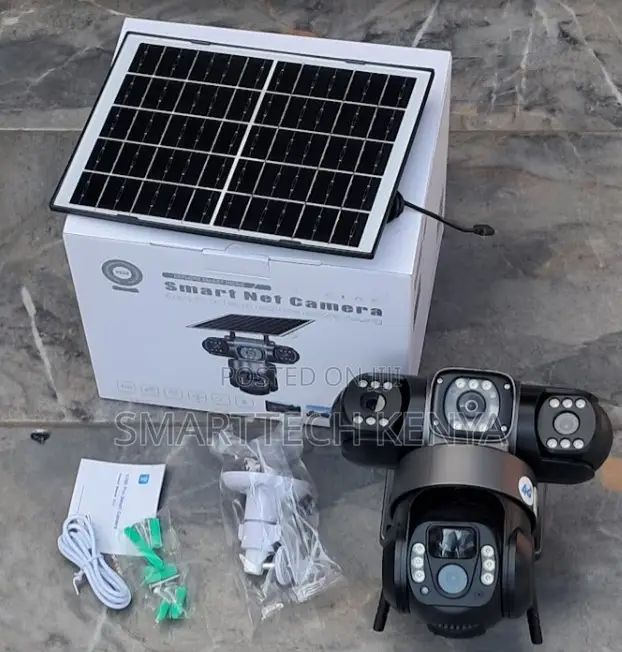 4g Smart Triple Lens Solar CCTV PTZ Camera With Full 360° View