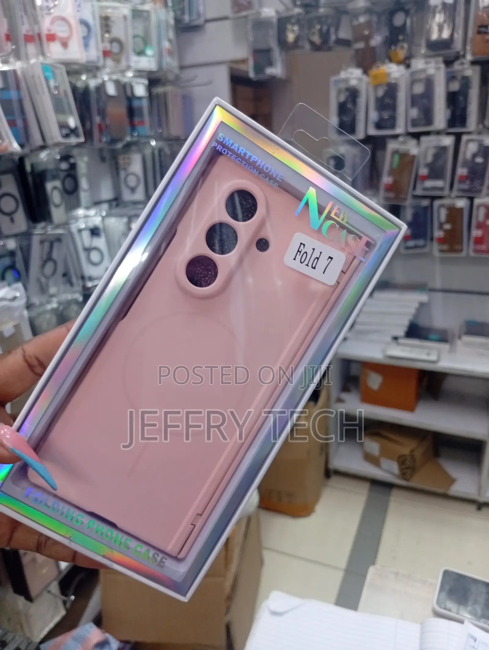 Pink Case Folding Phone Case Designed for the Samsung Galaxy Z Fold 7