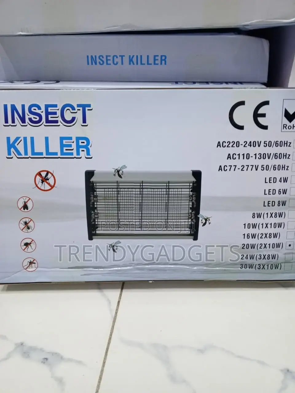 20W Indoor Mosquito Killer - Electric UV Bug Zapper Lamp