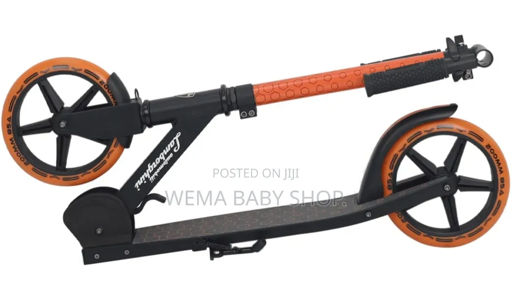 Lamborghini Big Wheel Kick 'N' Roll Foldable Kids Kick Scooter