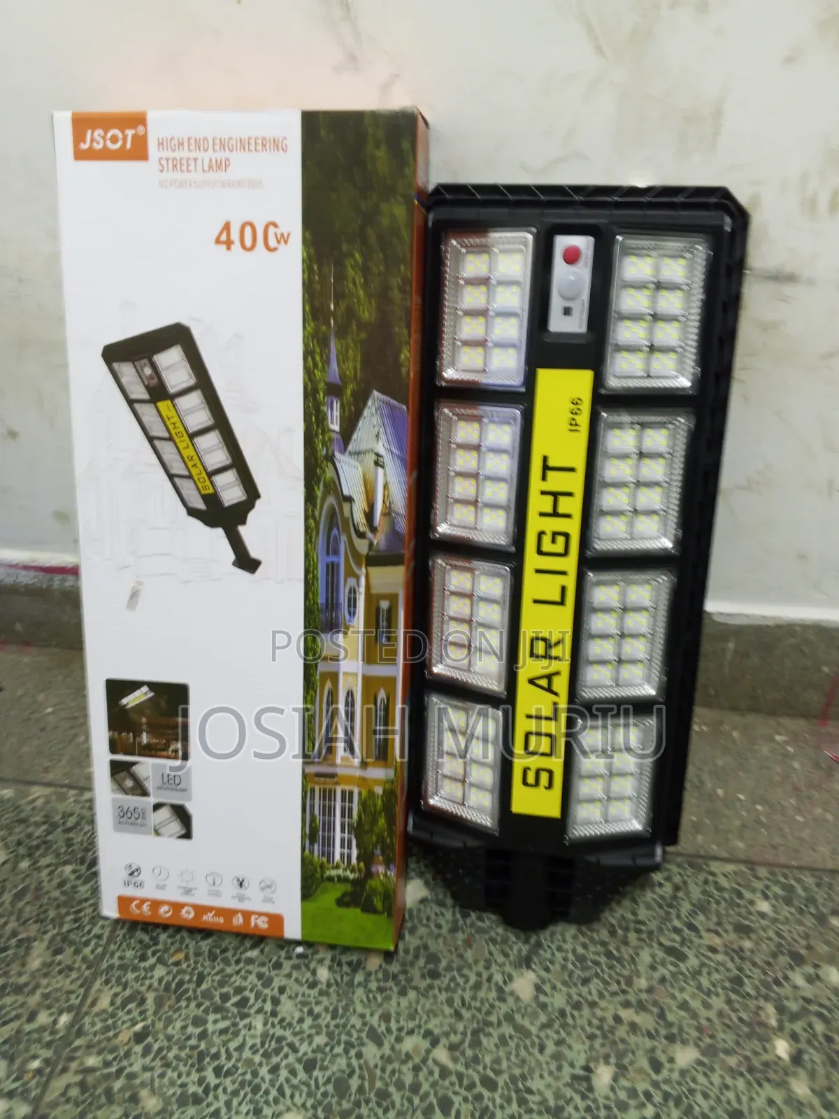 400W Solar LED Street Light – Outdoor Security & Road Lighting