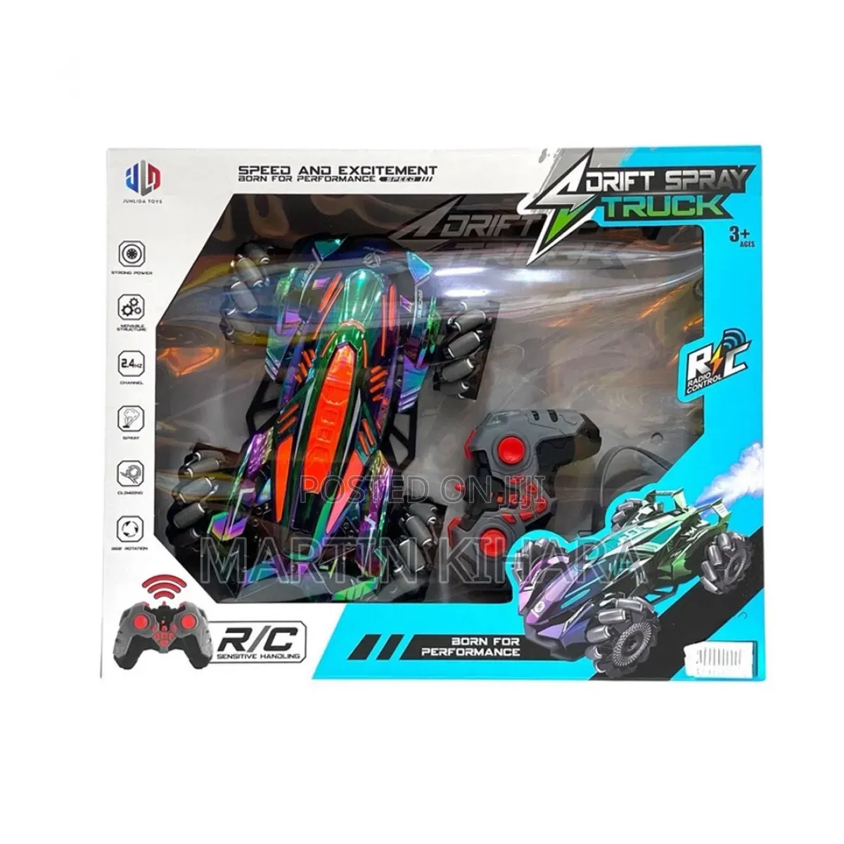 Rechargeable Rc Remote Control & Gesture Sensor Drift Spray Truck