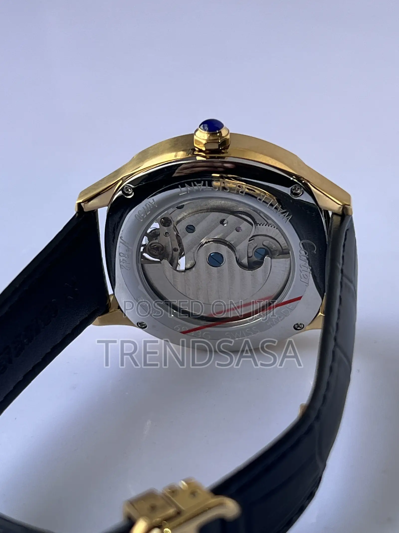 Cartier Drive De Cartier  Flying Tourbillon Yellow Gold Black Leather