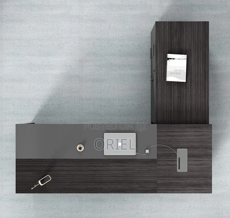 Office Desk : Modern 1.8m L-Shaped Executive Elegant Desk