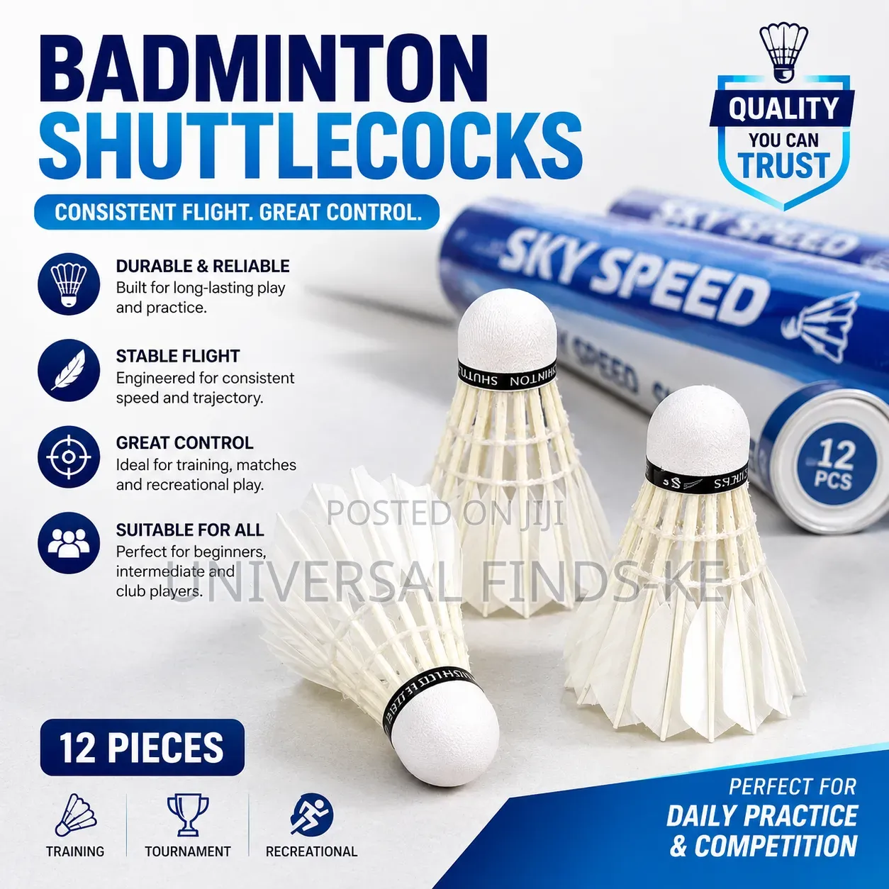 Badminton Shuttlecocks Durable Training Practice