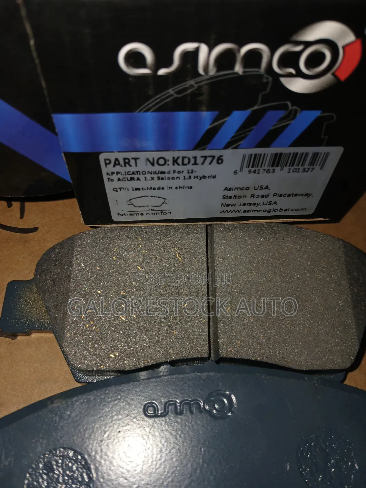 Kd1776 – Honda Airwave / Fit / Freed / Civic – Front Brake Pads.