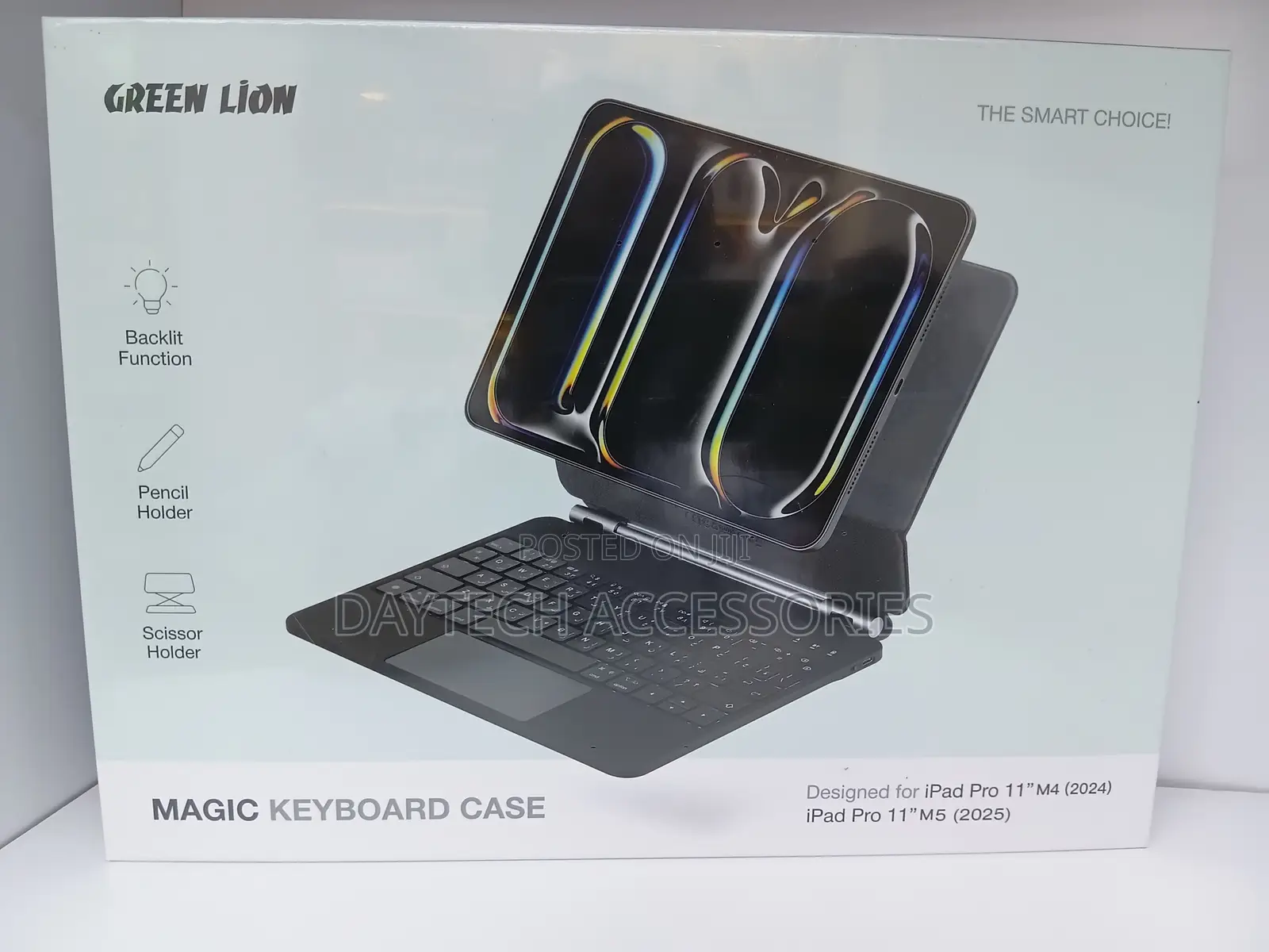 Green Lion Magic Keyboard Case for iPad Air 11 Keyboard With Trackpad.
