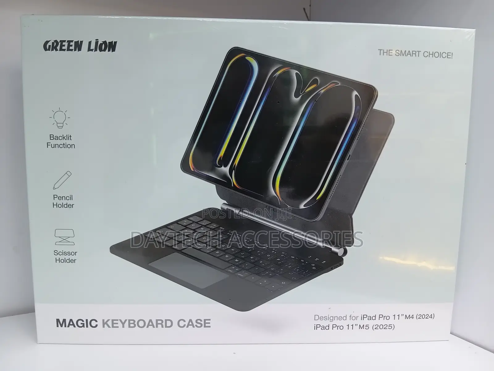 Green Lion Magic Keyboard Case for iPad Air 11 Keyboard With Trackpad.
