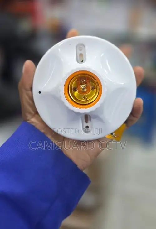 Smart Motion-Activated Light Socket Bulb Holder Security Camera