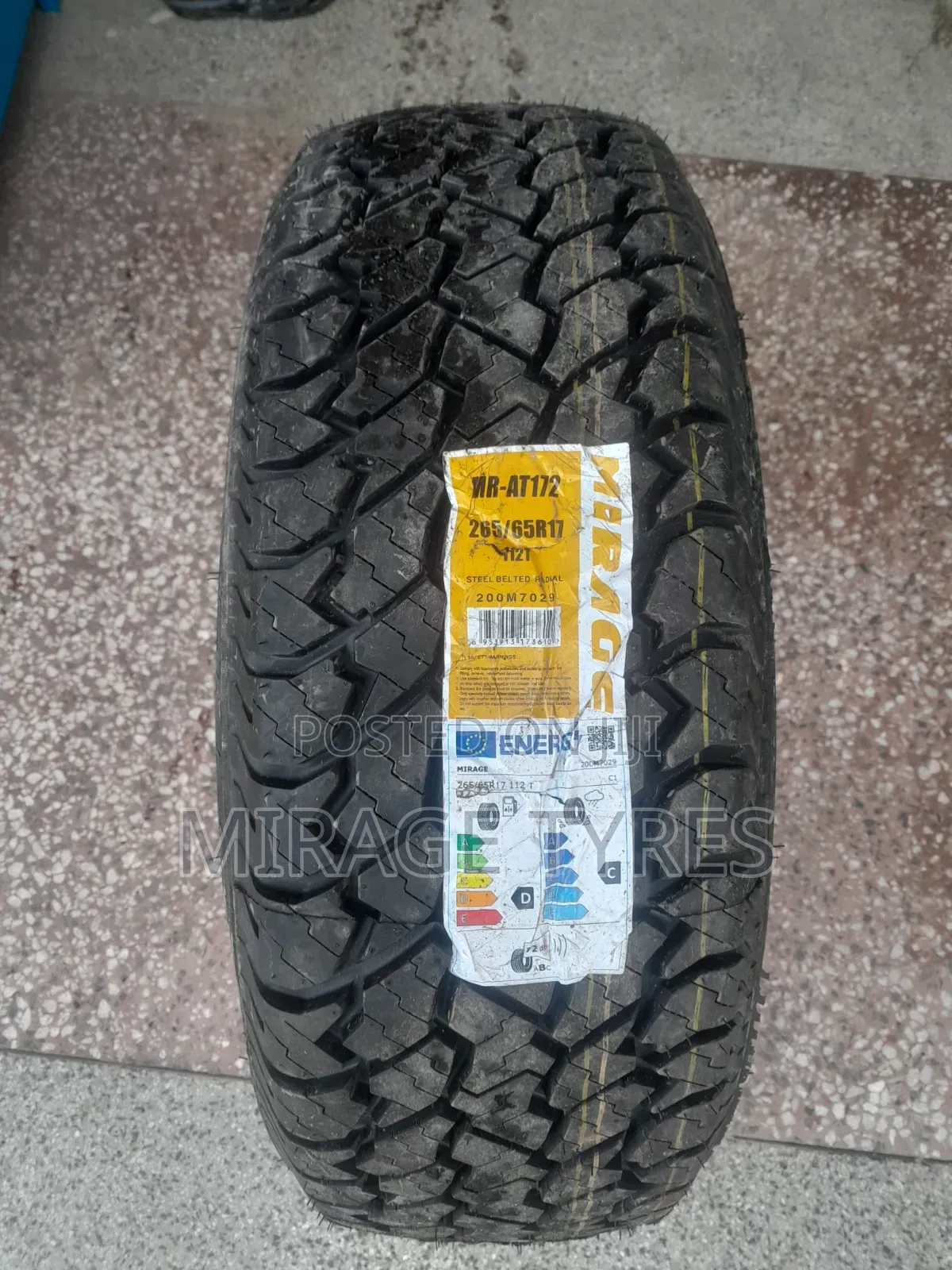 265/65r17 Mirage Tyres High-Quality Brand New