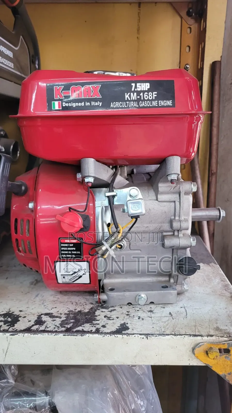 K-Max 7.5HP KM-168F 4-Stroke Agricultural Gasoline Engine....**