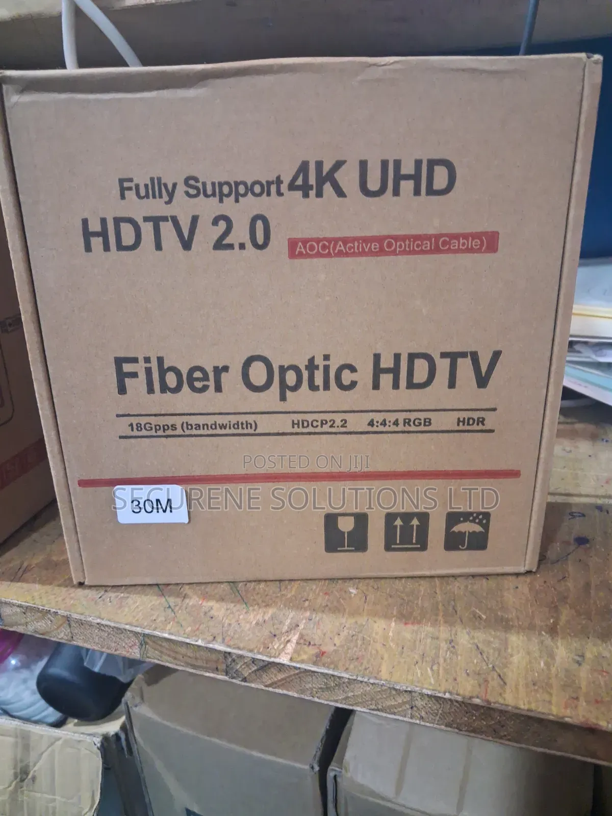 20m/30m/40m/80m 30-Meter 4K UHD HDMI 2.0 Active Optical Cable (AOC),