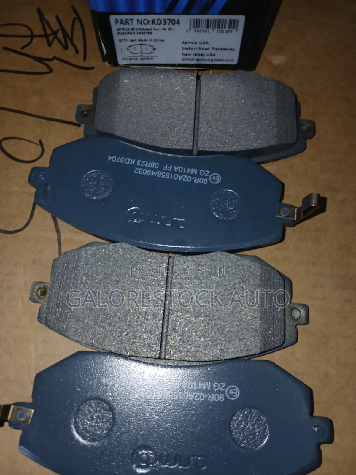 Kd3704 –Subaru Outback /Legacy / Forester / Impreza–frontbrake Pads