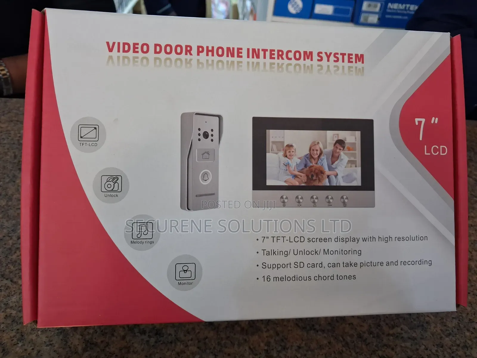 7-Inch TFT-LCD Video Door Phone Intercom System Kit