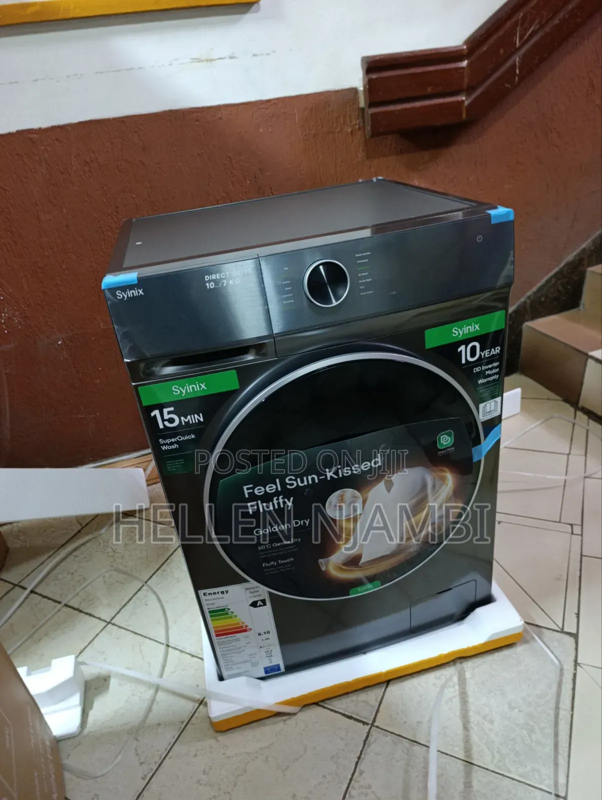 Syinix Wash and Dry 10/7kgs Full Automatic Washing Machine