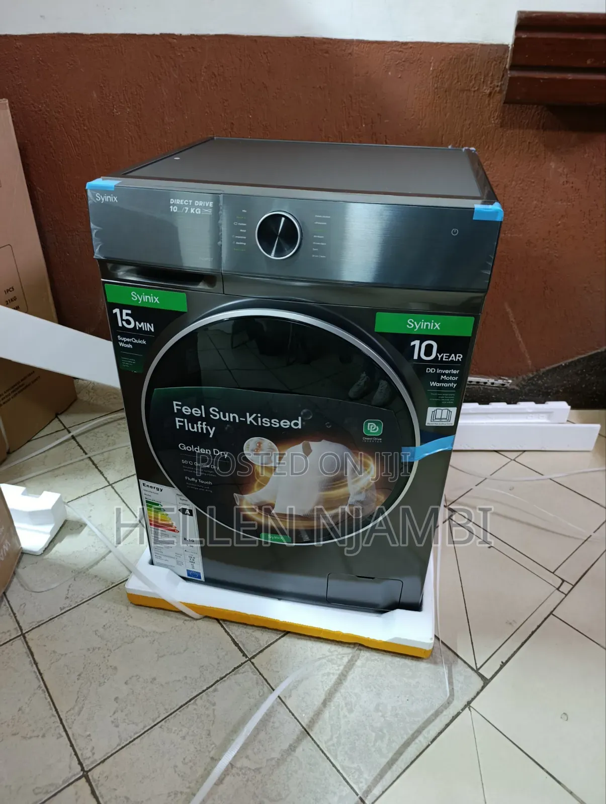 Syinix 10/7kg Washer and Dryer Combo Front Load Washing Machine