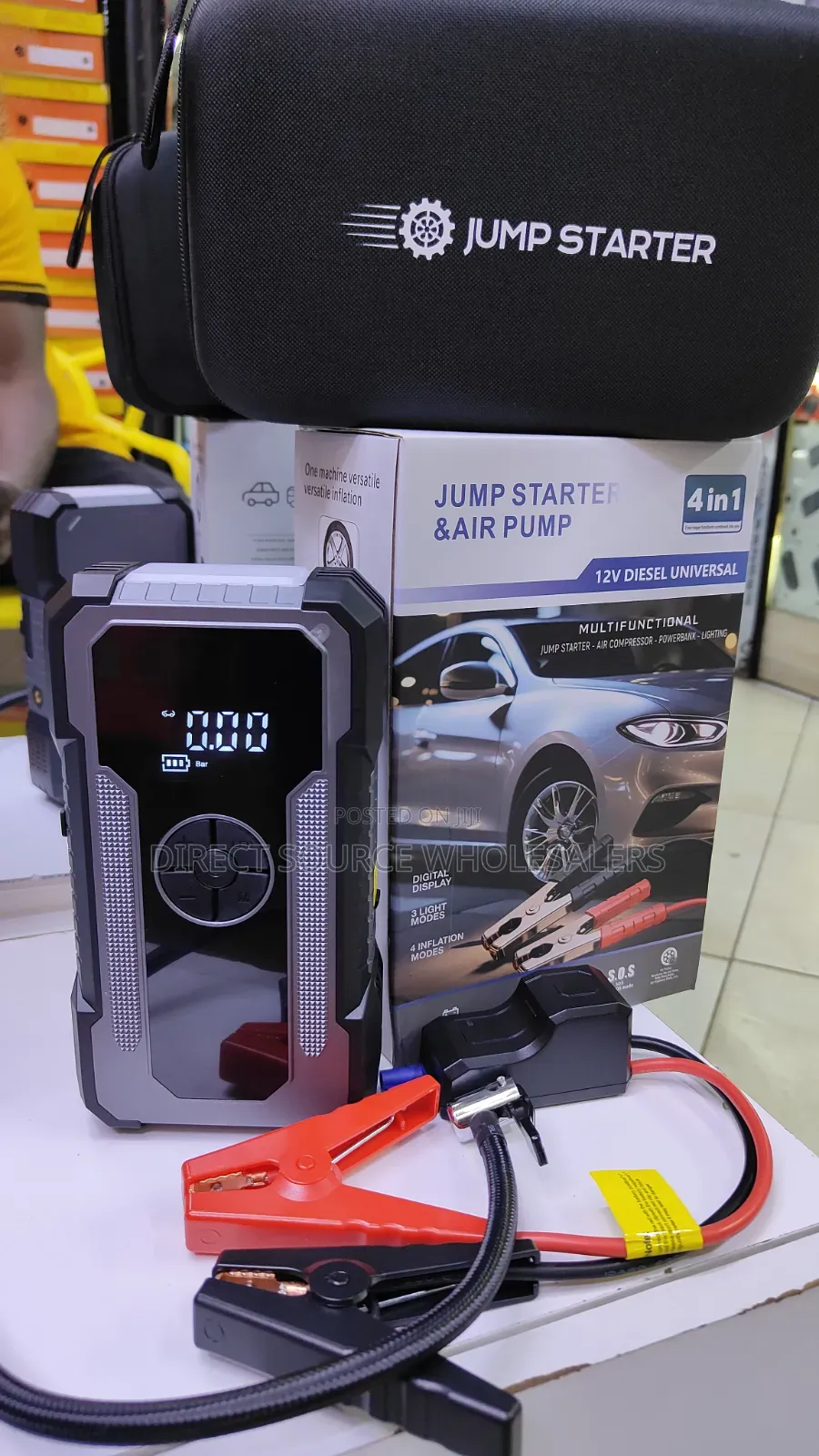 Car Jump Starter Power Bank – 12V Emergency Roadside Kit