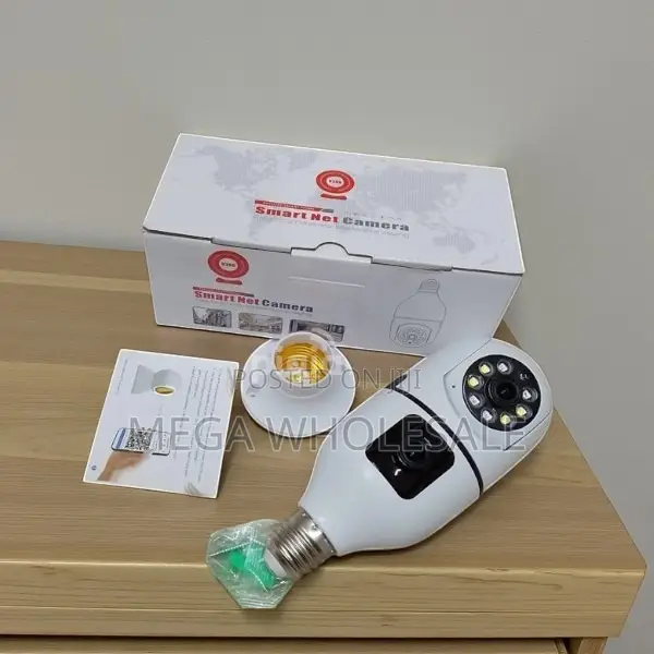 Advanced Two Way Audio Dual Lens PTZ WiFi Bulb Camera