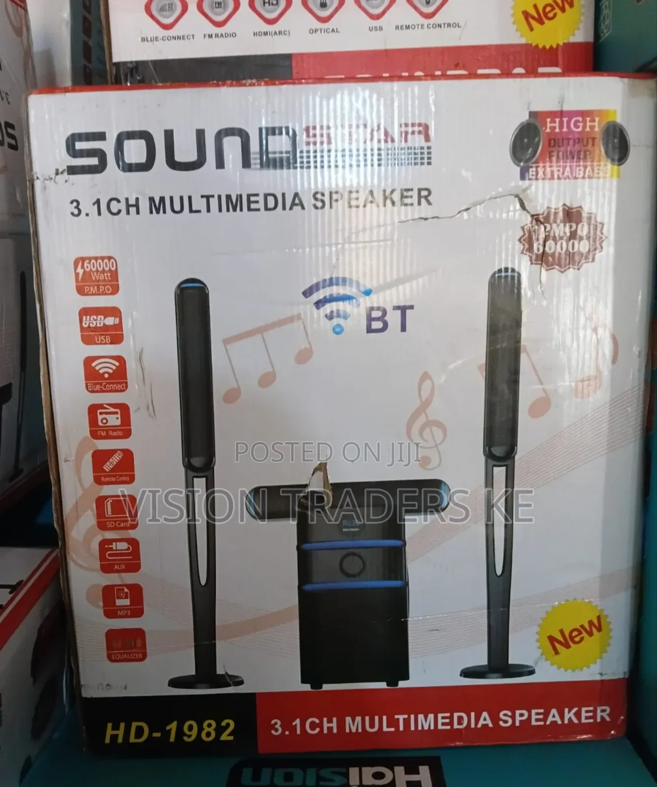 Soundstar Multimedia Speaker System 3.1 Ch -60000w Hd -1982