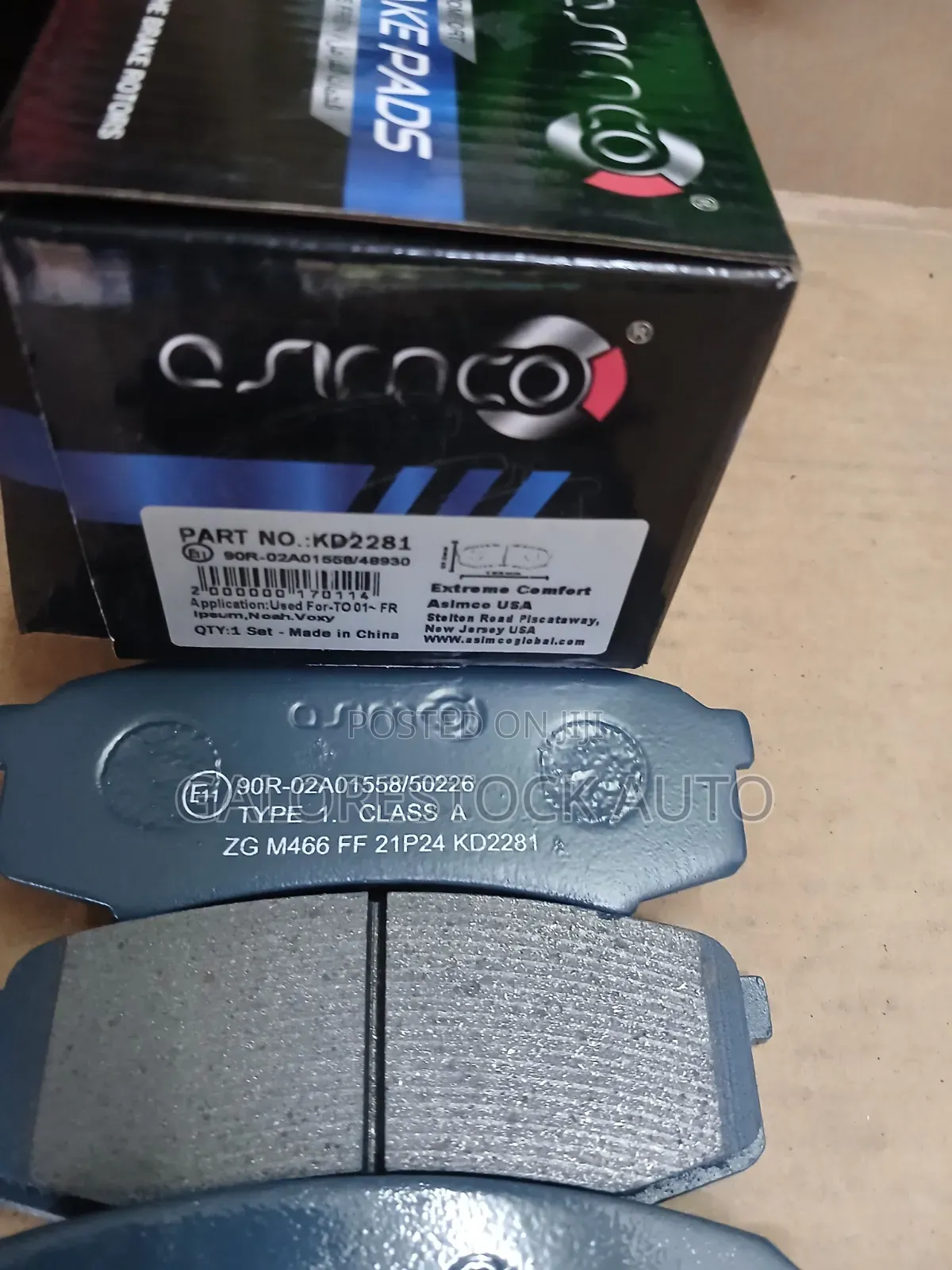 Kd228–toyota Prado 90/120/150, Fj Cruiser,4runner,lexus Gx Brake Pads.
