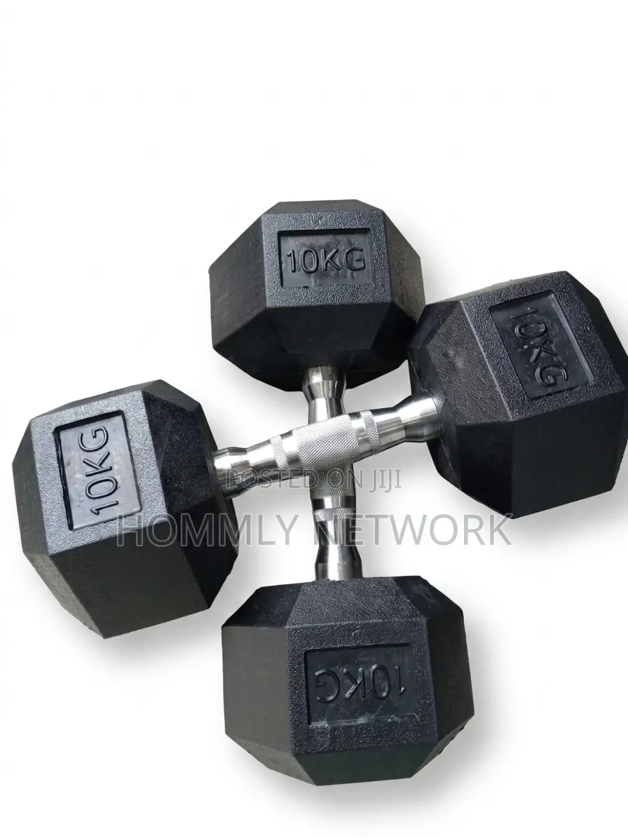 10kg Hexagon Dumbbells Pair