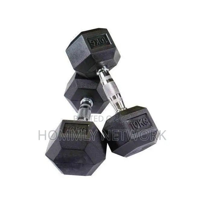 10kg Hexagon Dumbbells Pair