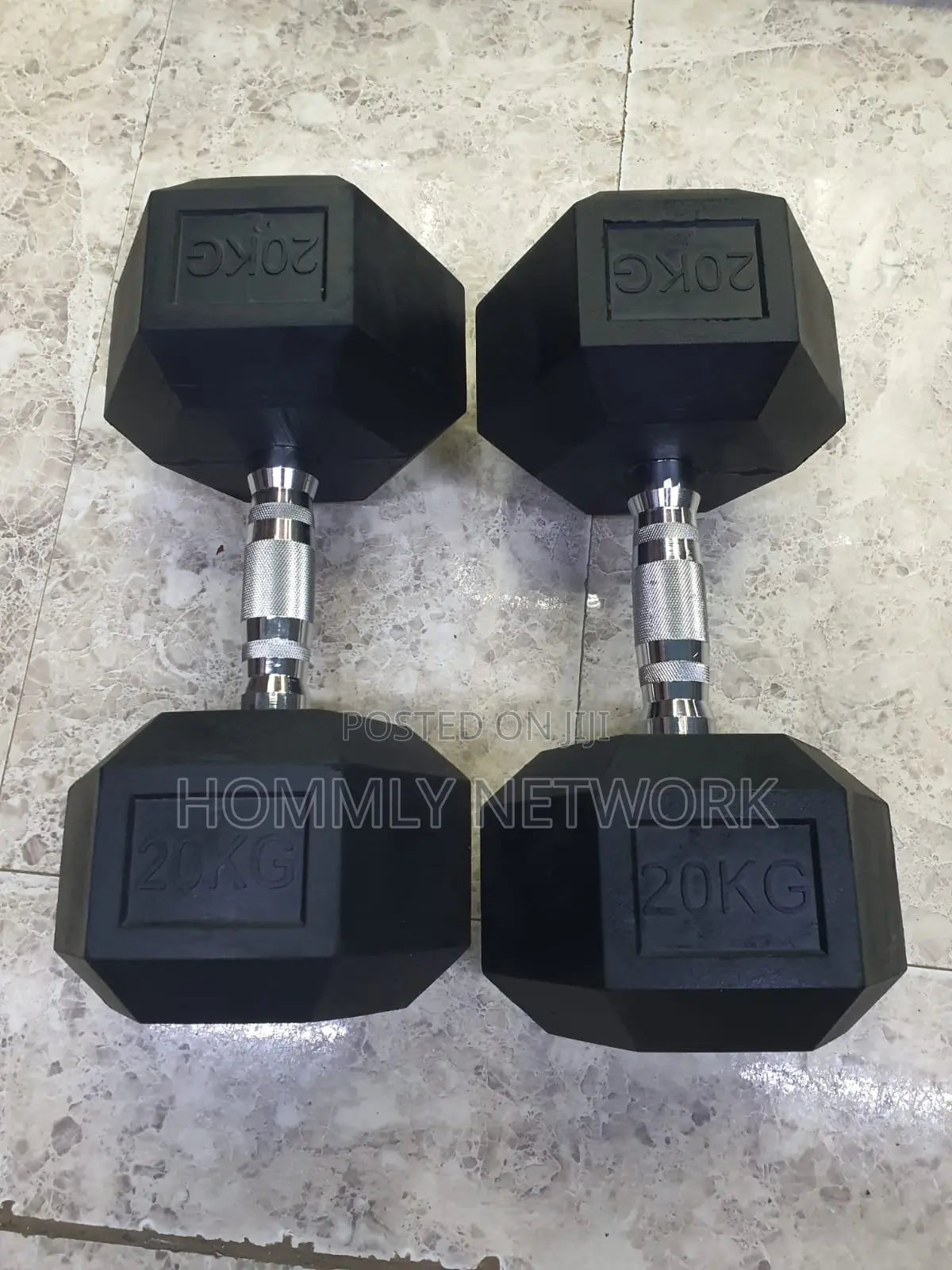 20kg Hex Dumbbells Pair