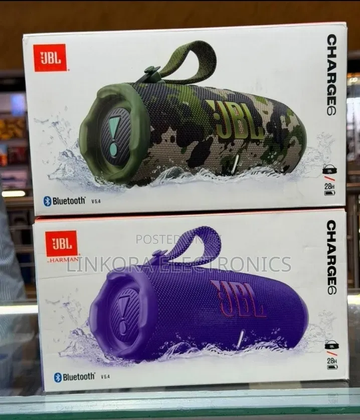 JBL Charge 6 Bluetooth Speaker 45W – Brand New, Free Delivery