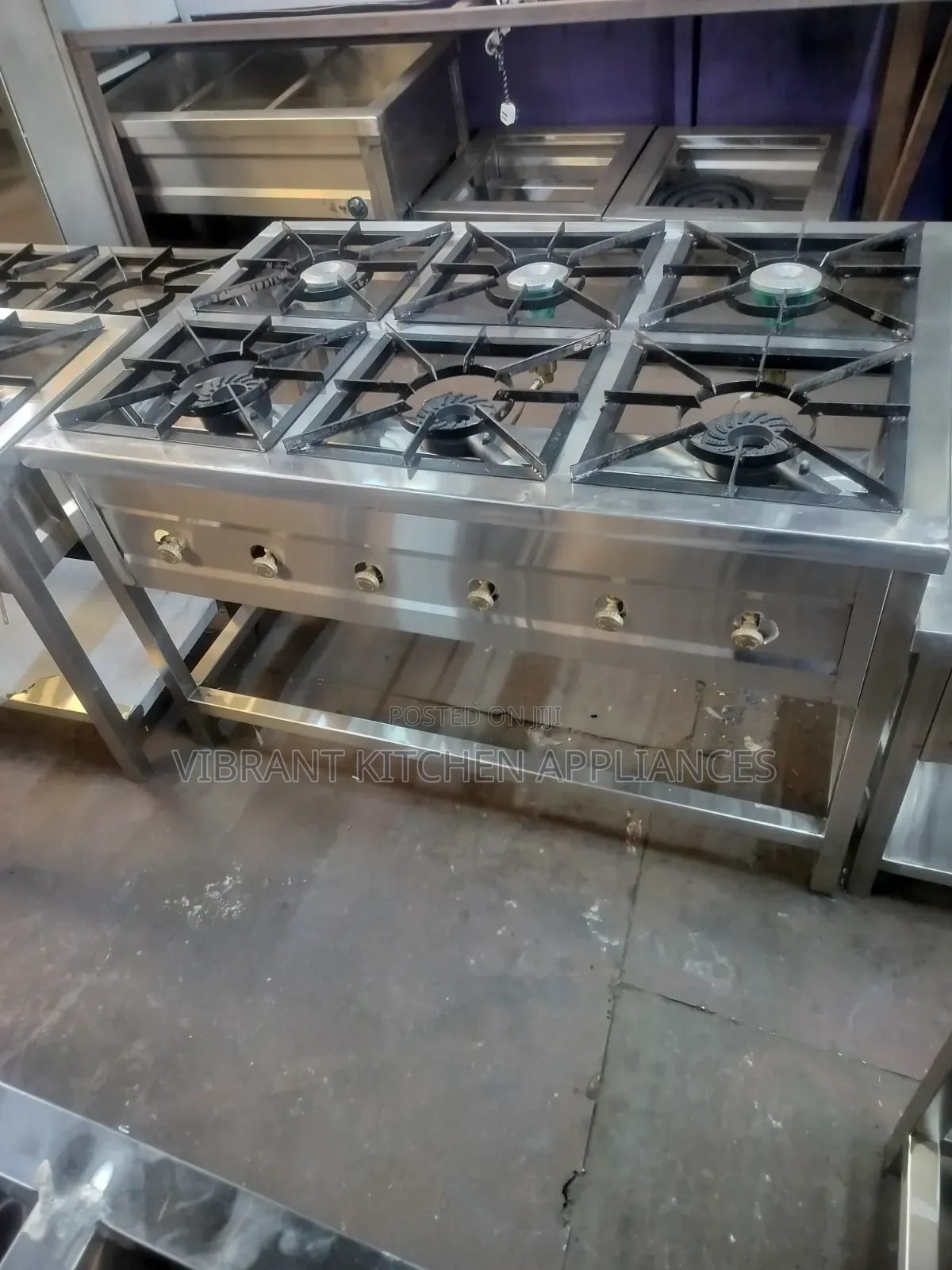 6 Burner Commercial Gas Cooker
