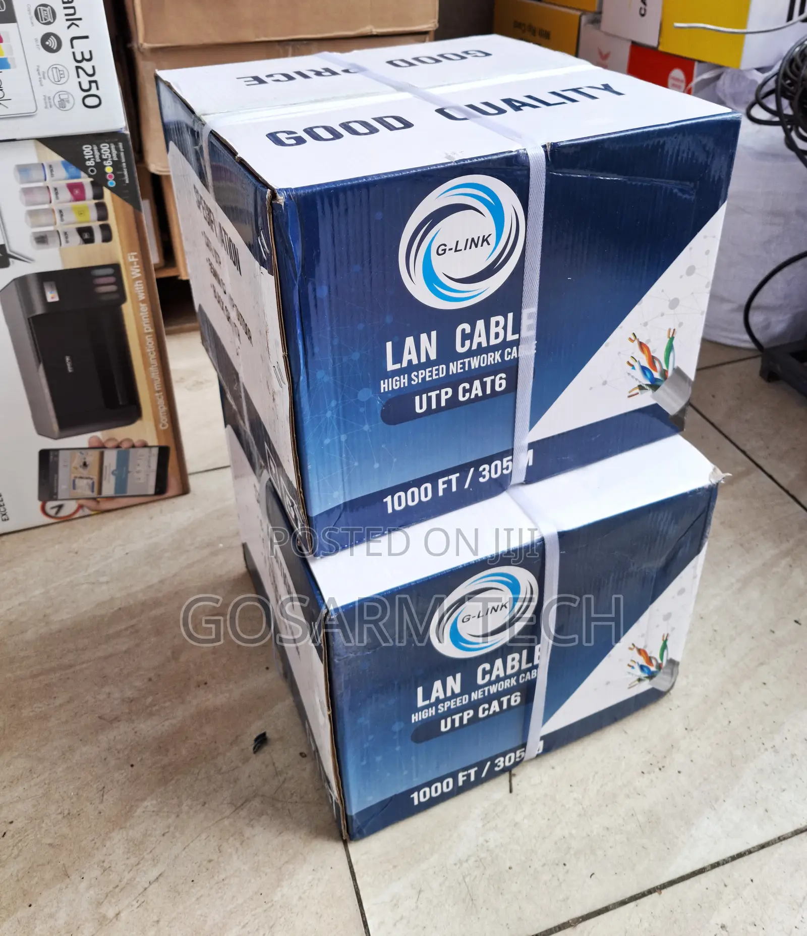 Glink Outdoor Cat6 LAN Cable 305M Ethernet Cable for CCTV & Networking