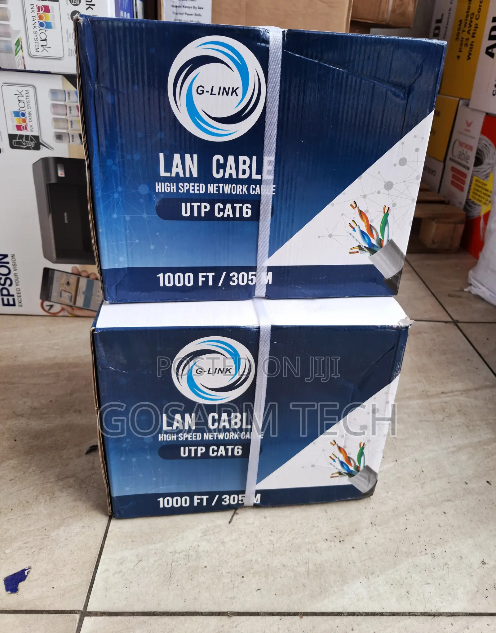 Cat6 Outdoor Ethernet Cable 305M Network Cable for CCTV, Routers,switc