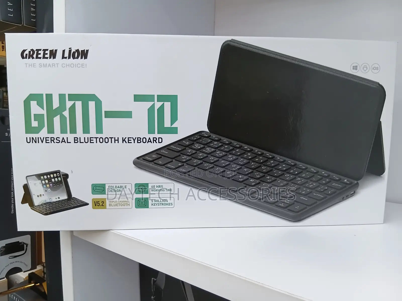 The Green Lion GKM-70 Universal Bluetooth Keyboard Bluetooth V5.2.