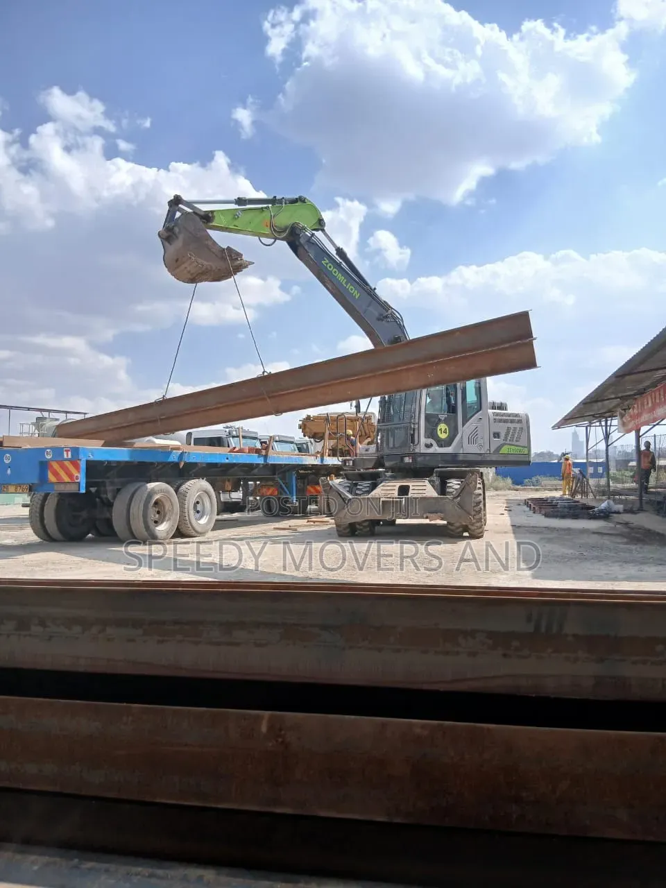 Trailer With Crane Is Available in Nairobi, 24/7