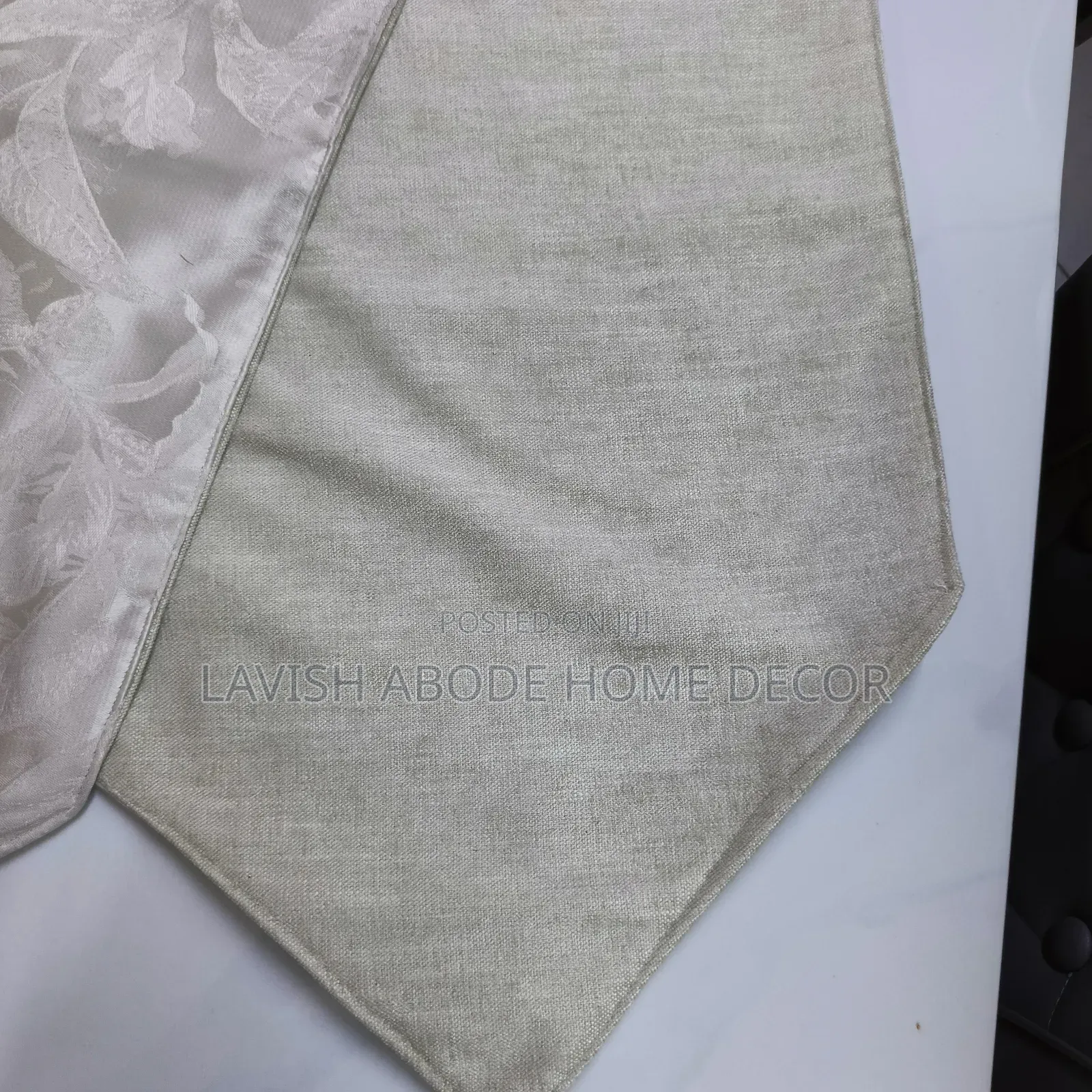 Beige Table Runner – Elegant Dining Table Decor
