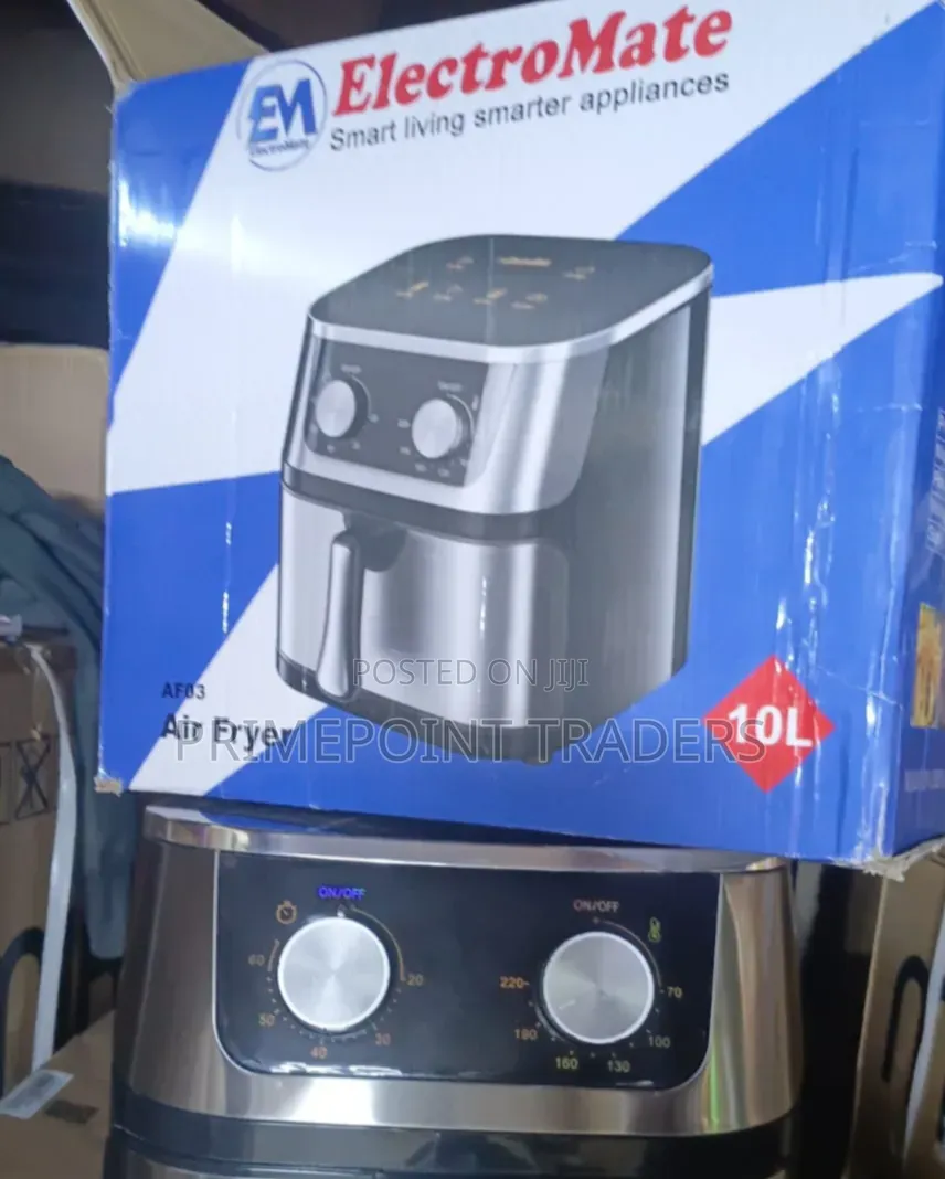 Electromate 10L Digital Air Fryer – Large Capacity Cooking