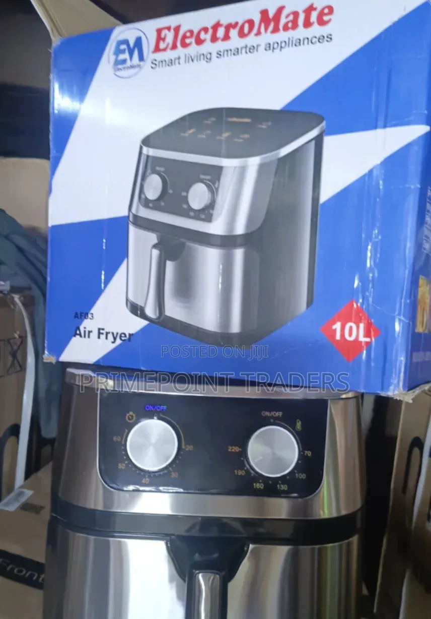 Electromate 10L Digital Air Fryer – Large Capacity Cooking