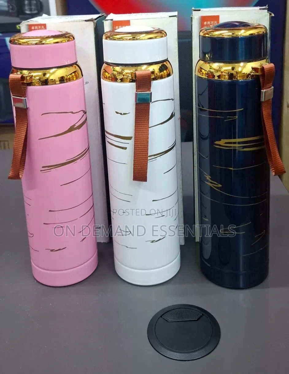1000ml Unbreakable Flask With Marble Effect