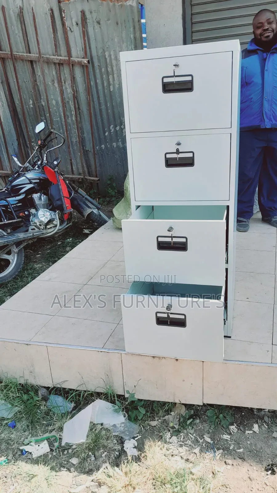 Each Drawer Have 🔑 Office Metallic Cabinet