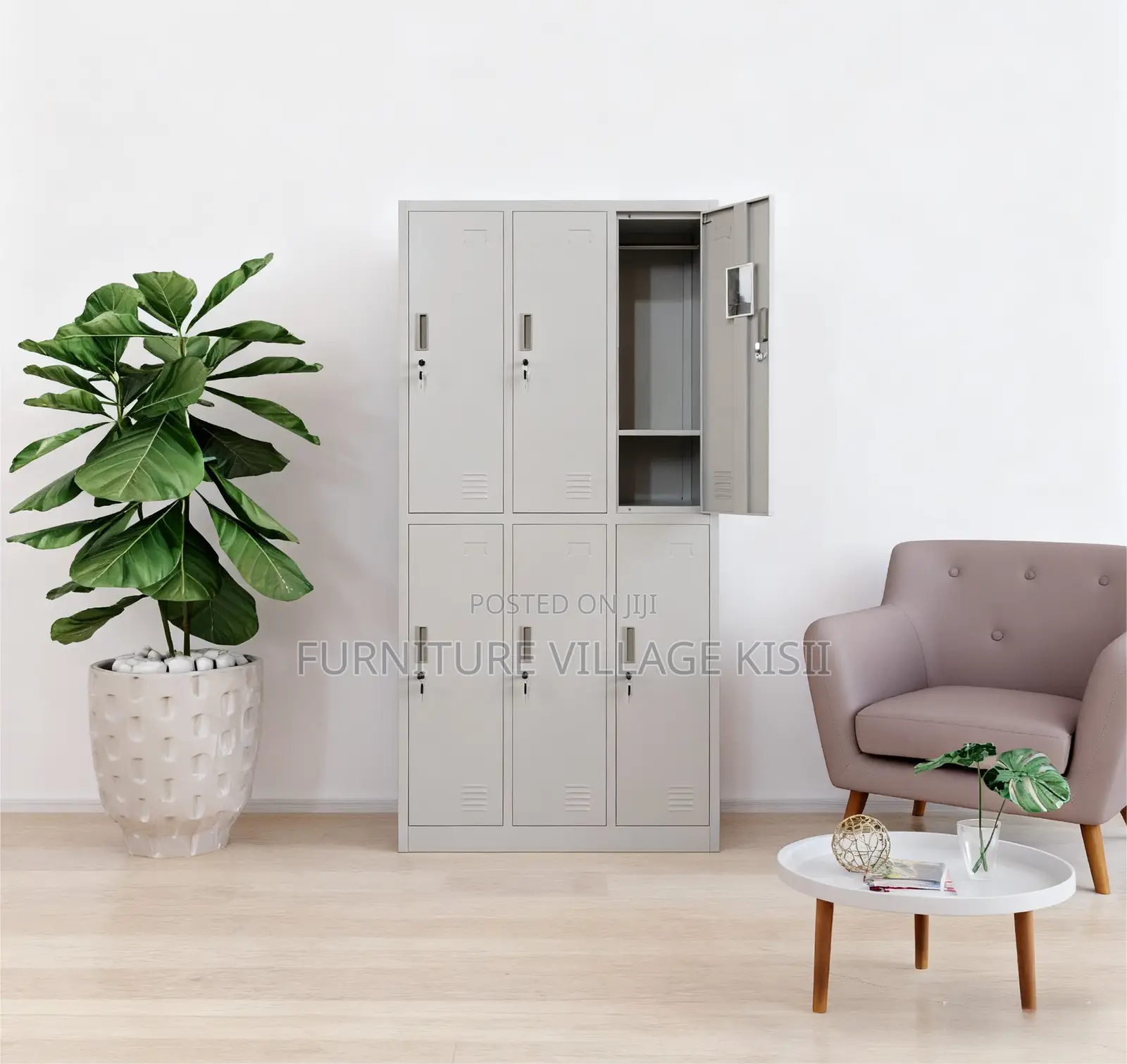 Office Locker; 6-Door Steel Storage Office Cabinet